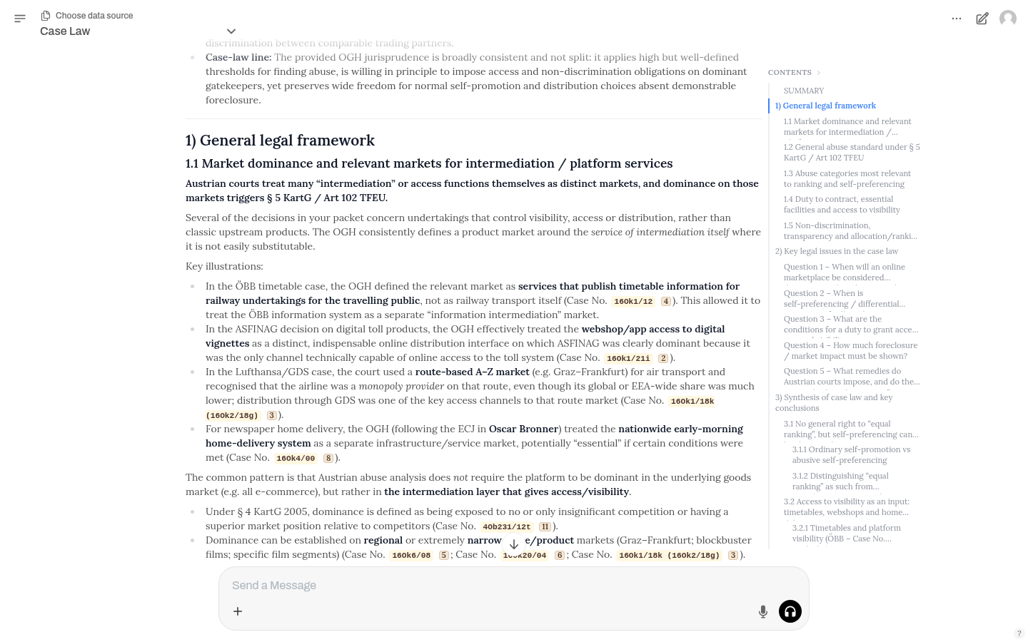 Zhrnutie a právny rámec v analýze