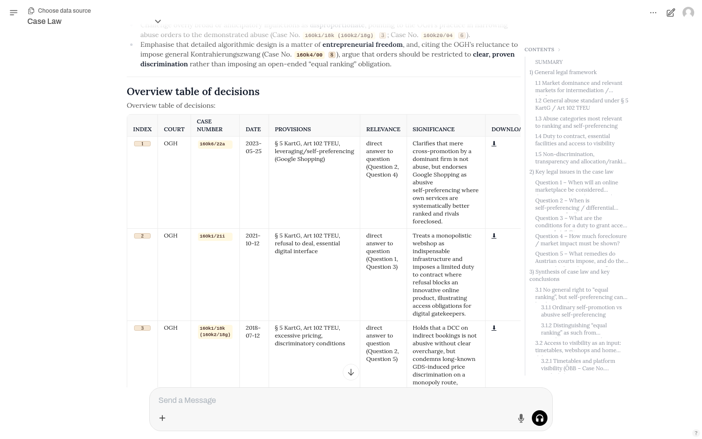 Prehľad rozhodnutí s odkazmi na stiahnutie
